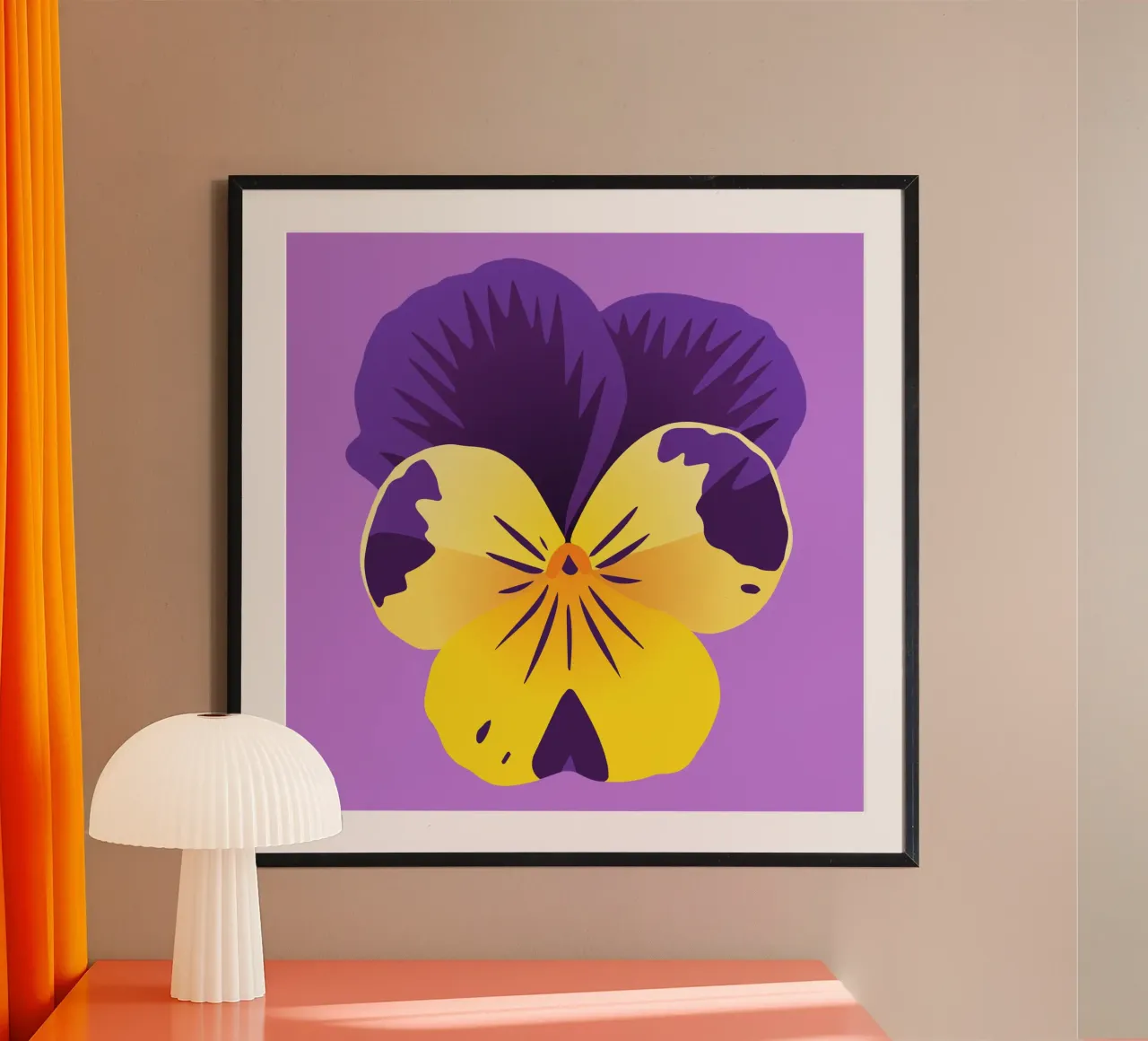 Pensée jaune et violette hahnemühle de Bwiser