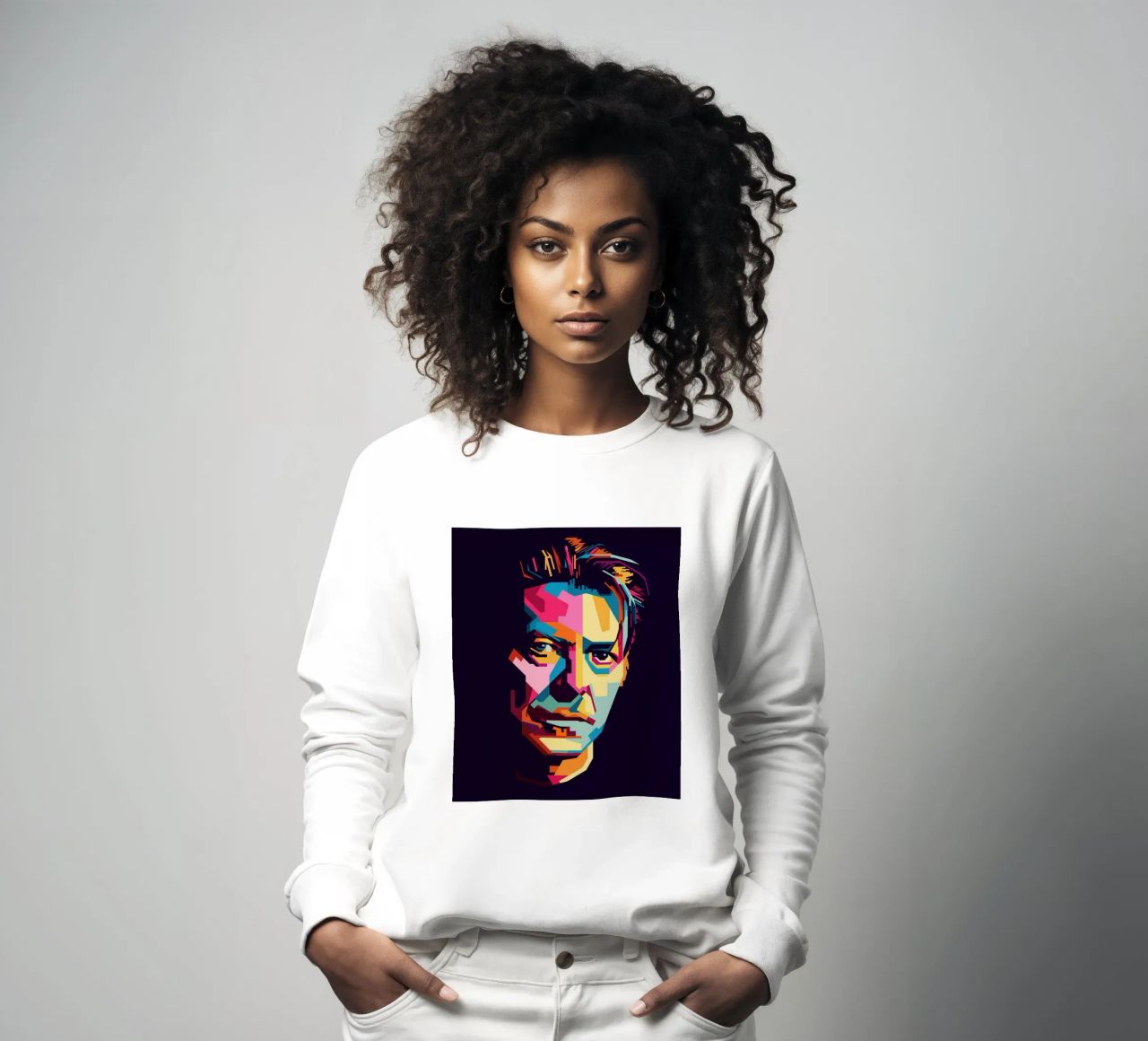 David Bowie Style WPAP Popart felpa da KP Artwork