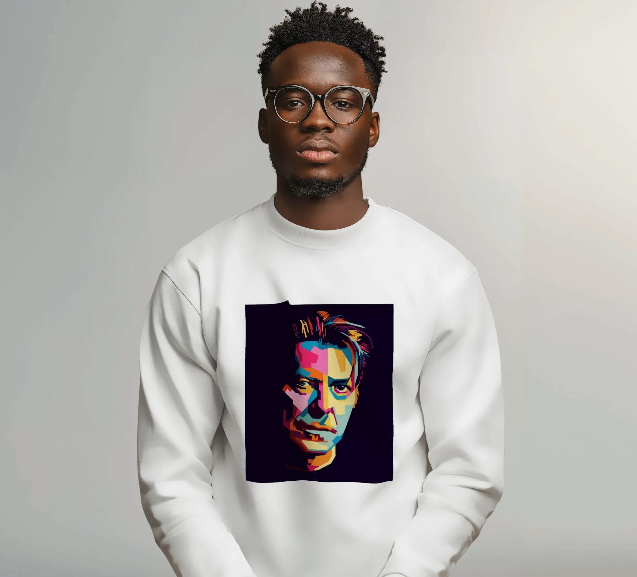 David Bowie Style WPAP Popart felpa da KP Artwork