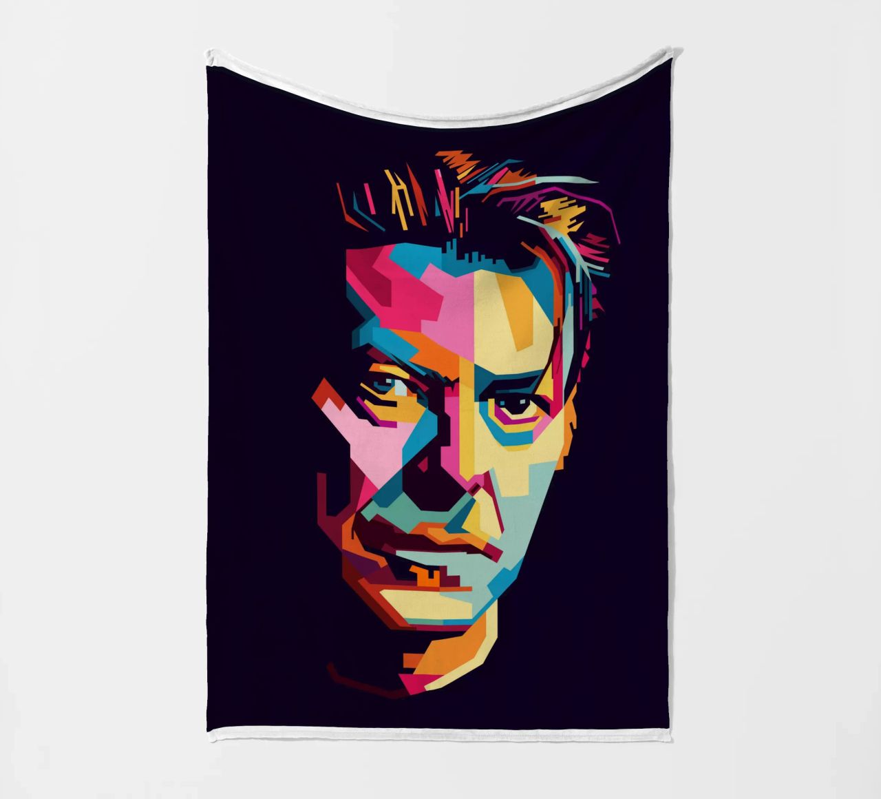 David Bowie Style WPAP Popart coperta in pile da KP Artwork