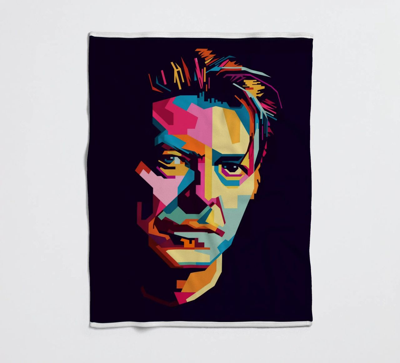 David Bowie Style WPAP Popart coperta in pile da KP Artwork