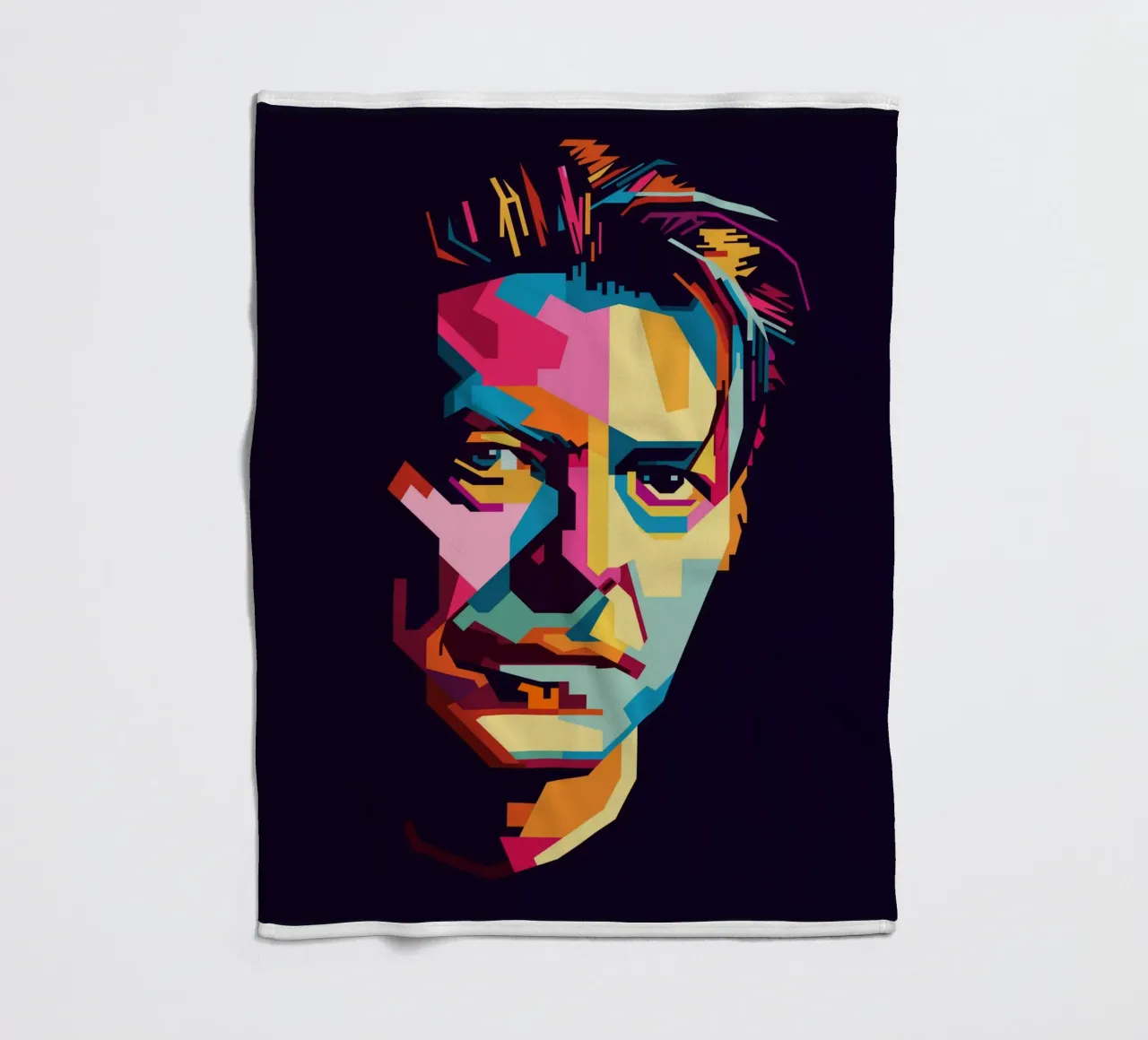 David Bowie Style WPAP Popart coperta in pile da KP Artwork