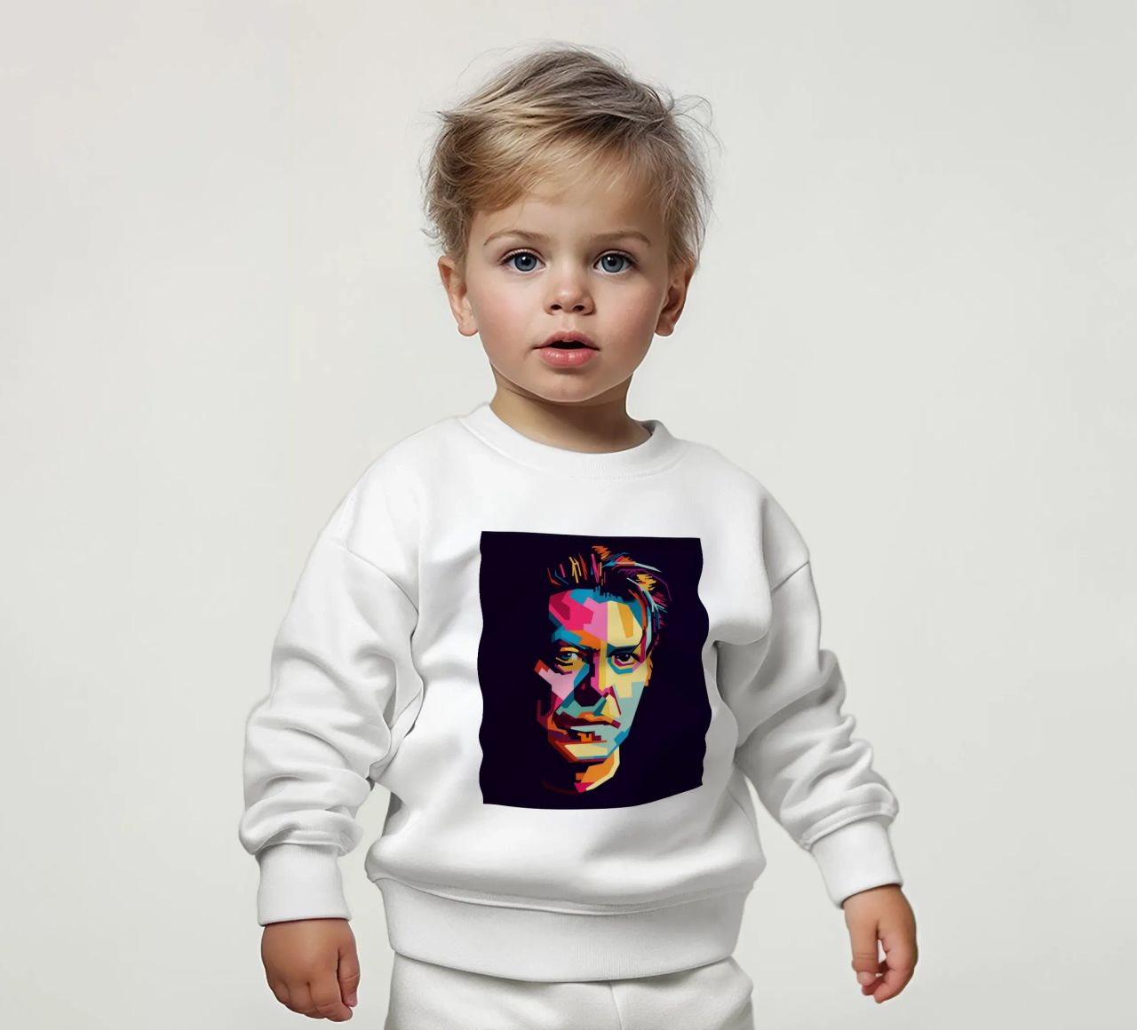 David Bowie Style WPAP Popart felpa neonato da KP Artwork