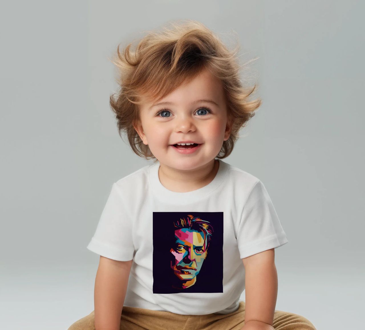 David Bowie Style WPAP Popart maglietta neonato da KP Artwork