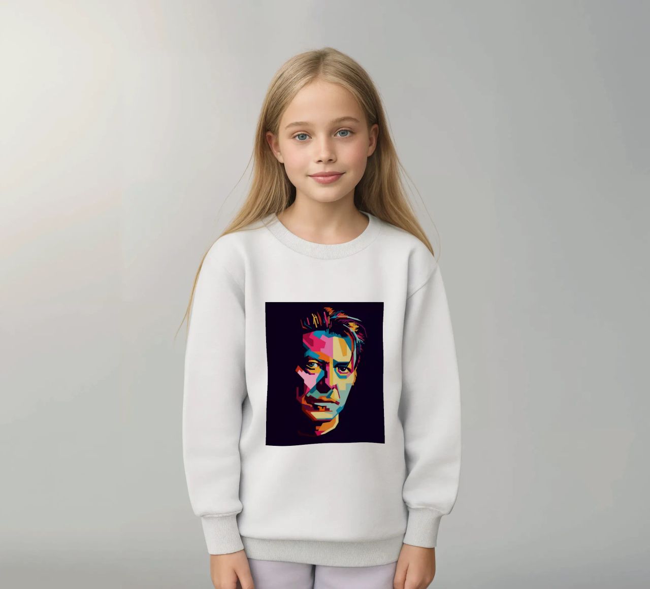David Bowie Style WPAP Popart felpa bambino da KP Artwork