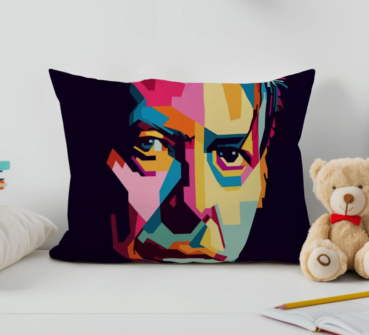 David Bowie Style WPAP Popart cuscino da KP Artwork