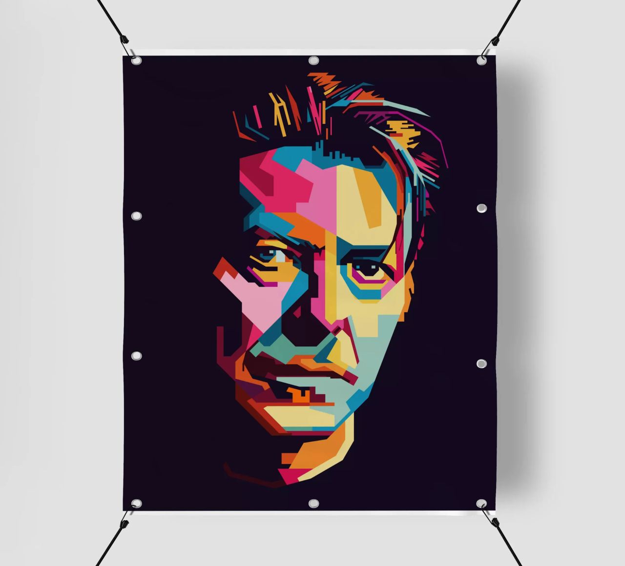 David Bowie Style WPAP Popart telo in pvc da KP Artwork