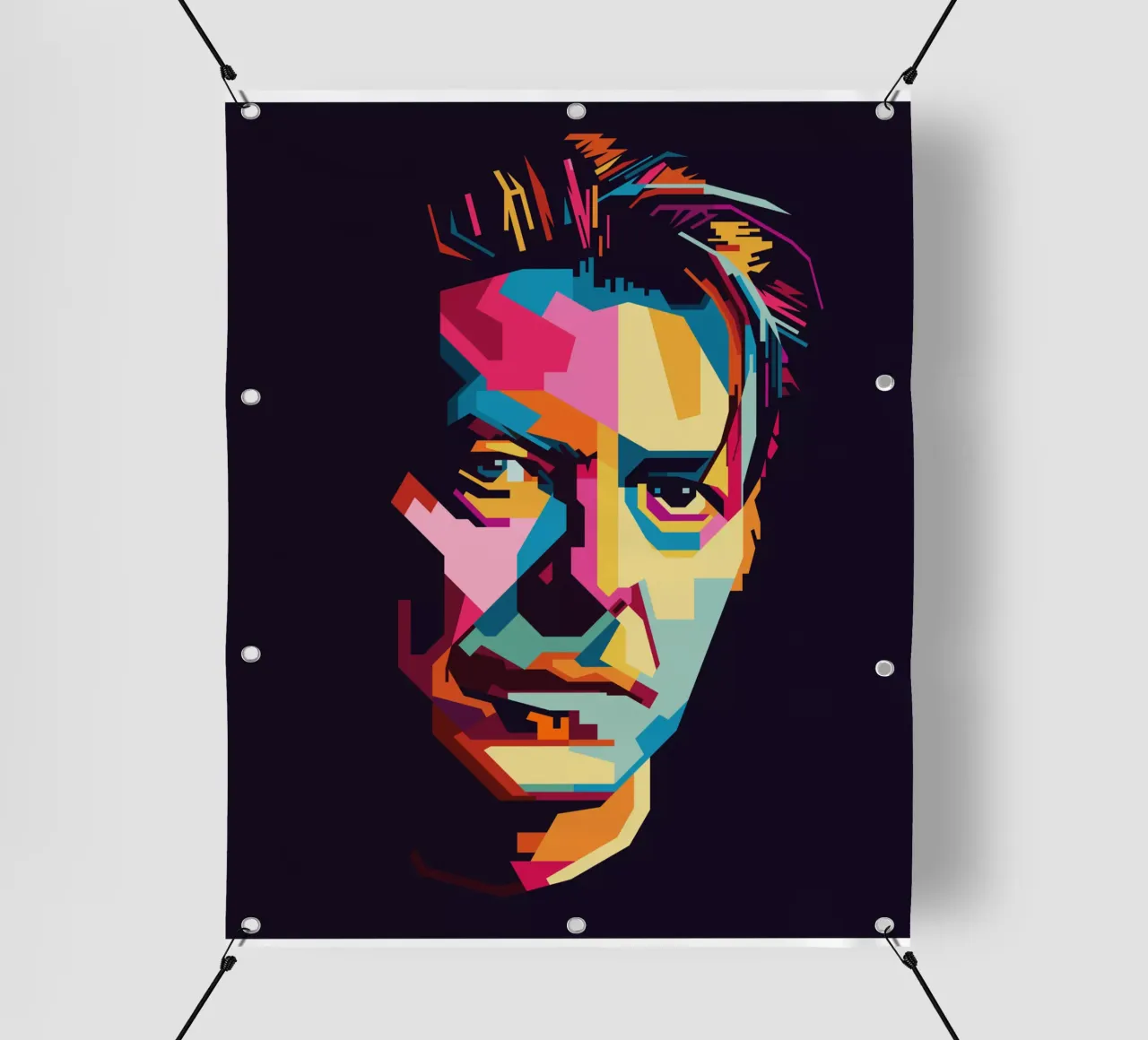 David Bowie Style WPAP Popart telo in pvc da KP Artwork