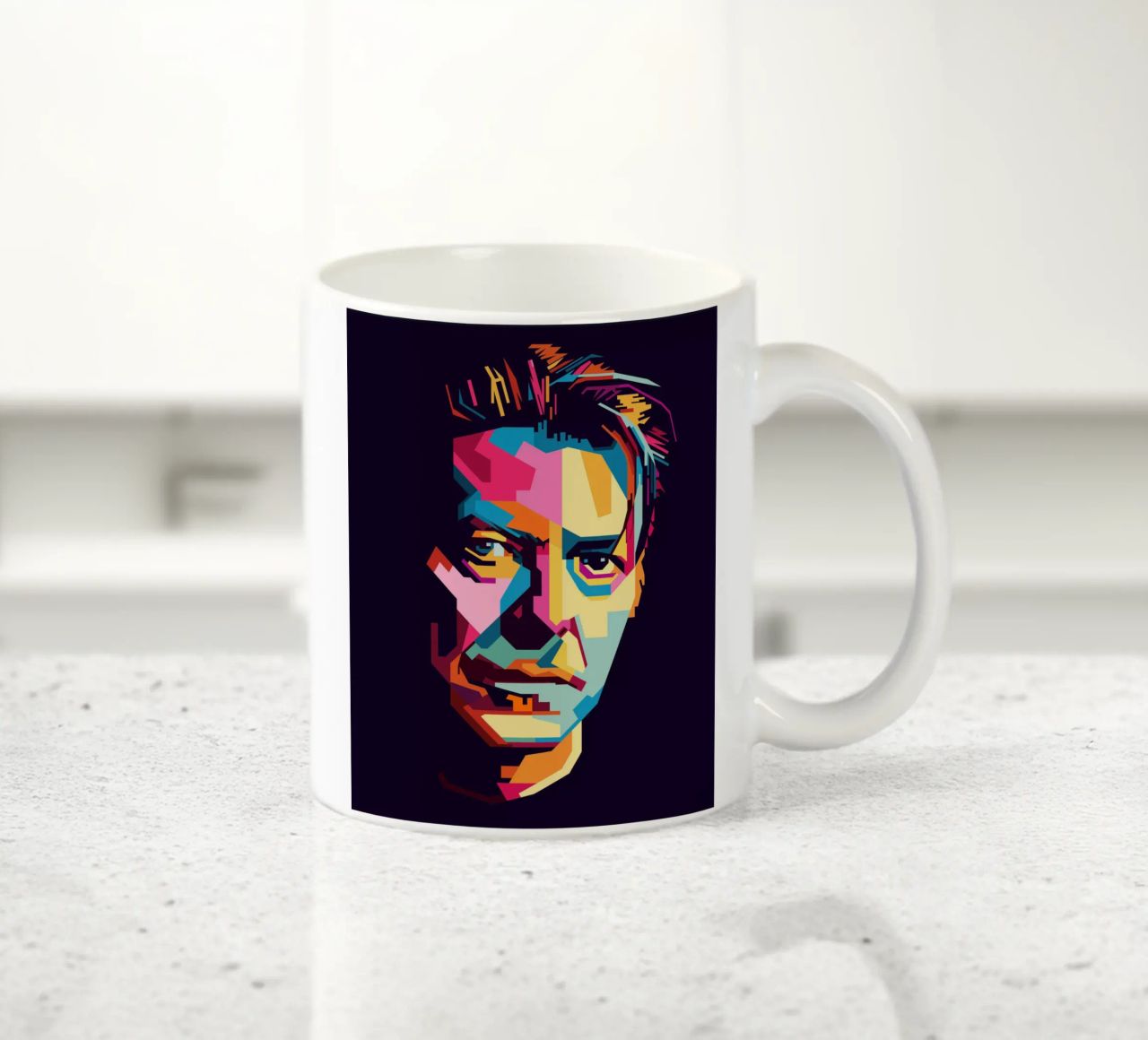 David Bowie Style WPAP Popart tazza in ceramica da KP Artwork