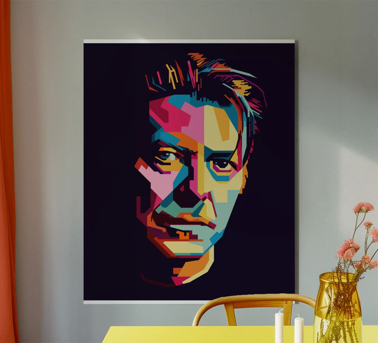David Bowie Style WPAP Popart alluminio dibond da KP Artwork
