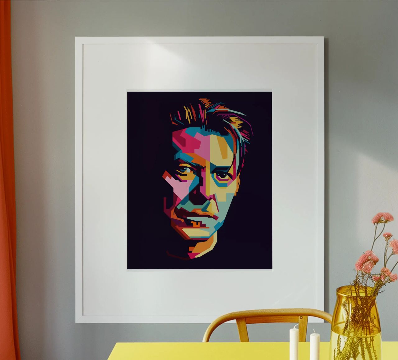 David Bowie Style WPAP Popart carta hahnemühle da KP Artwork