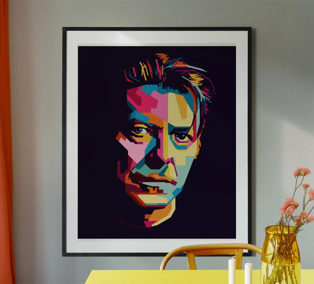 David Bowie Style WPAP Popart poster da KP Artwork