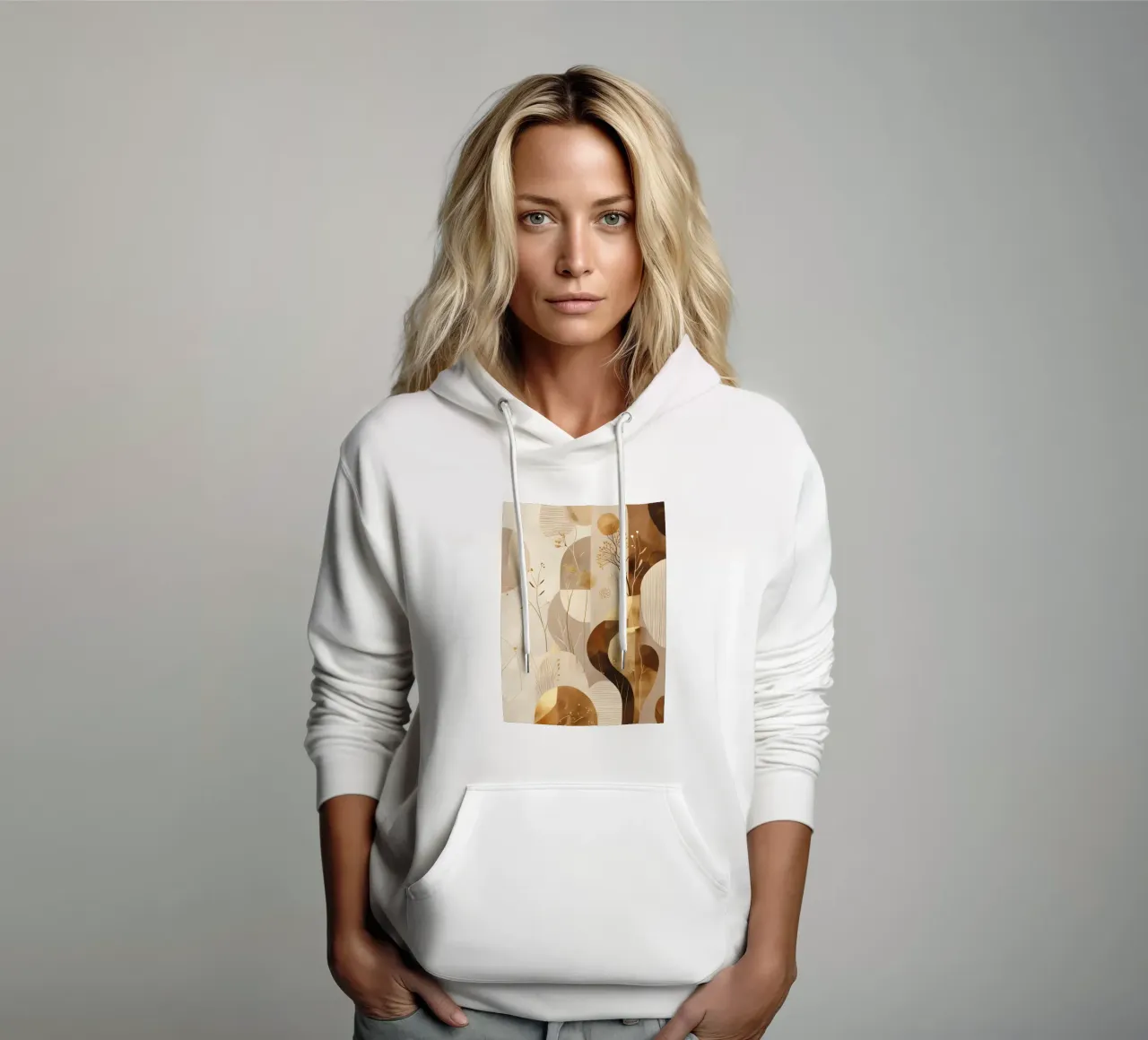 Boho di ispirazione scandinava felpa con cappuccio da uniqe world