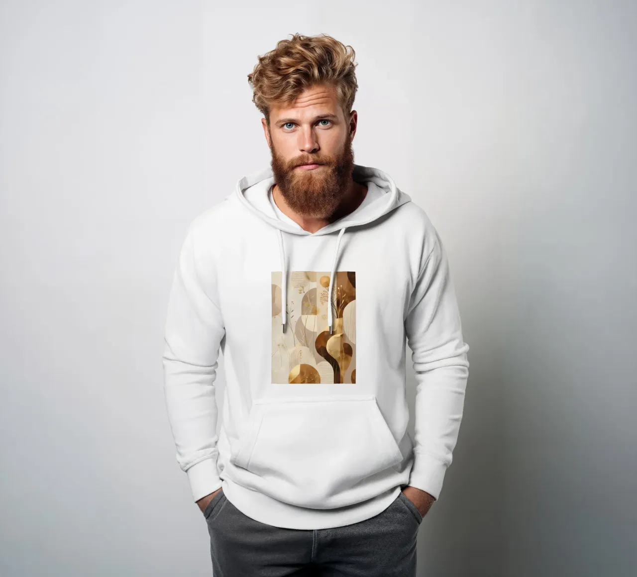 Boho di ispirazione scandinava felpa con cappuccio da uniqe world