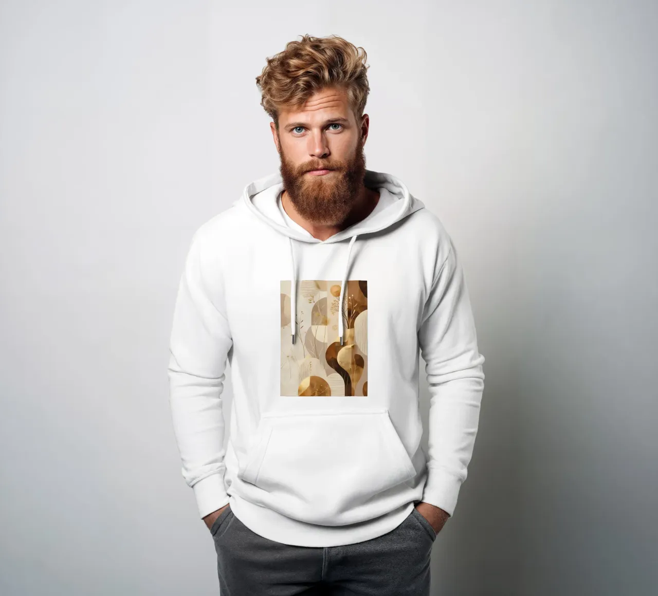 Boho di ispirazione scandinava felpa con cappuccio da uniqe world