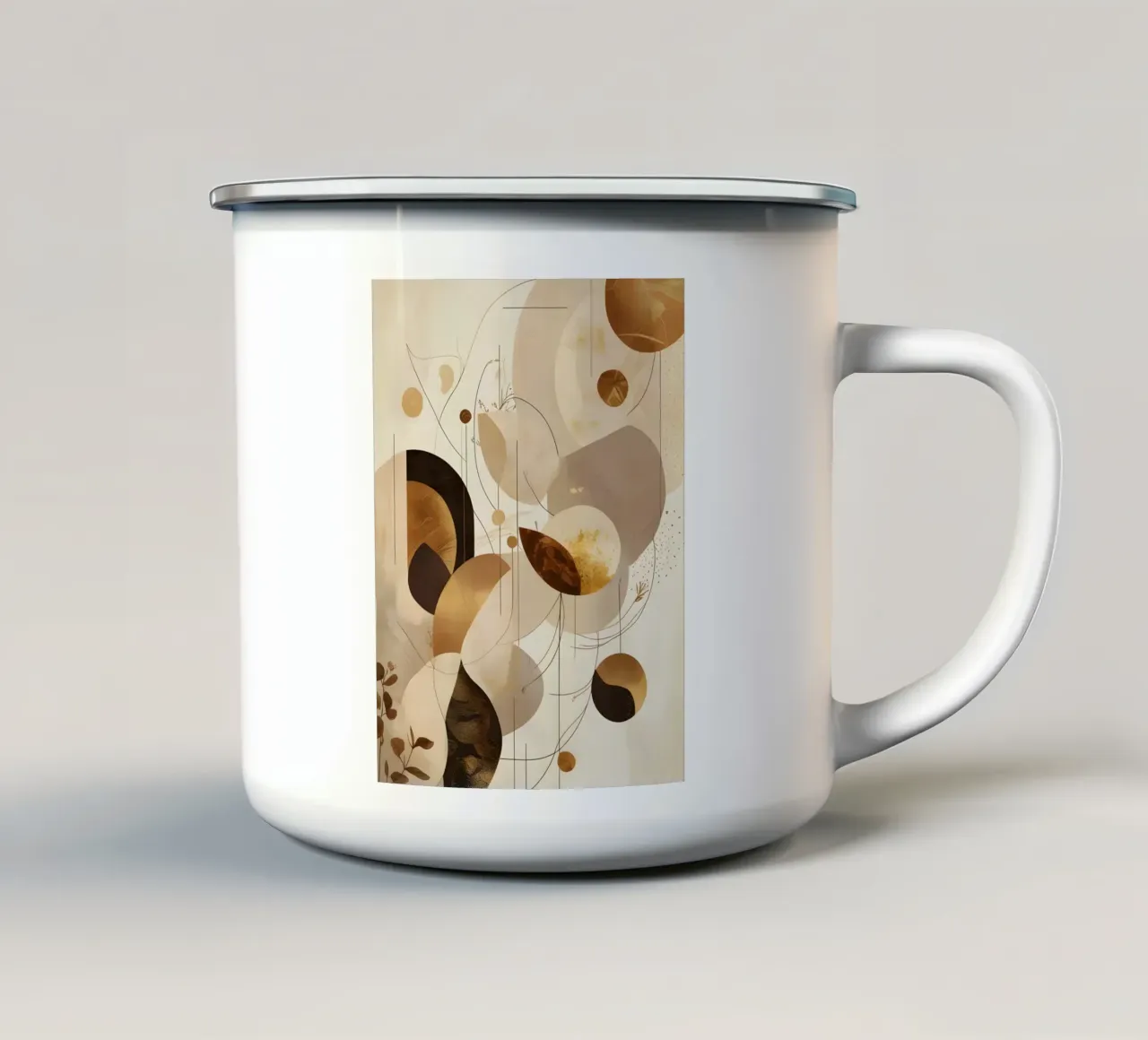 Boho di ispirazione scandinava tazza in smalto da uniqe world