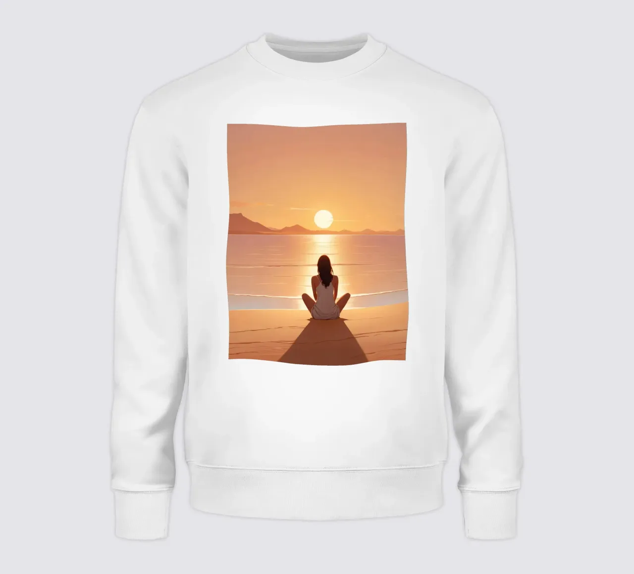 Calma al tramonto felpa da Maison Solis