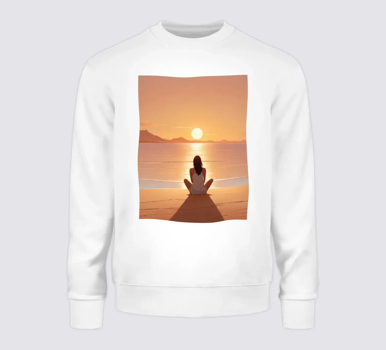 Calma al tramonto felpa da Maison Solis