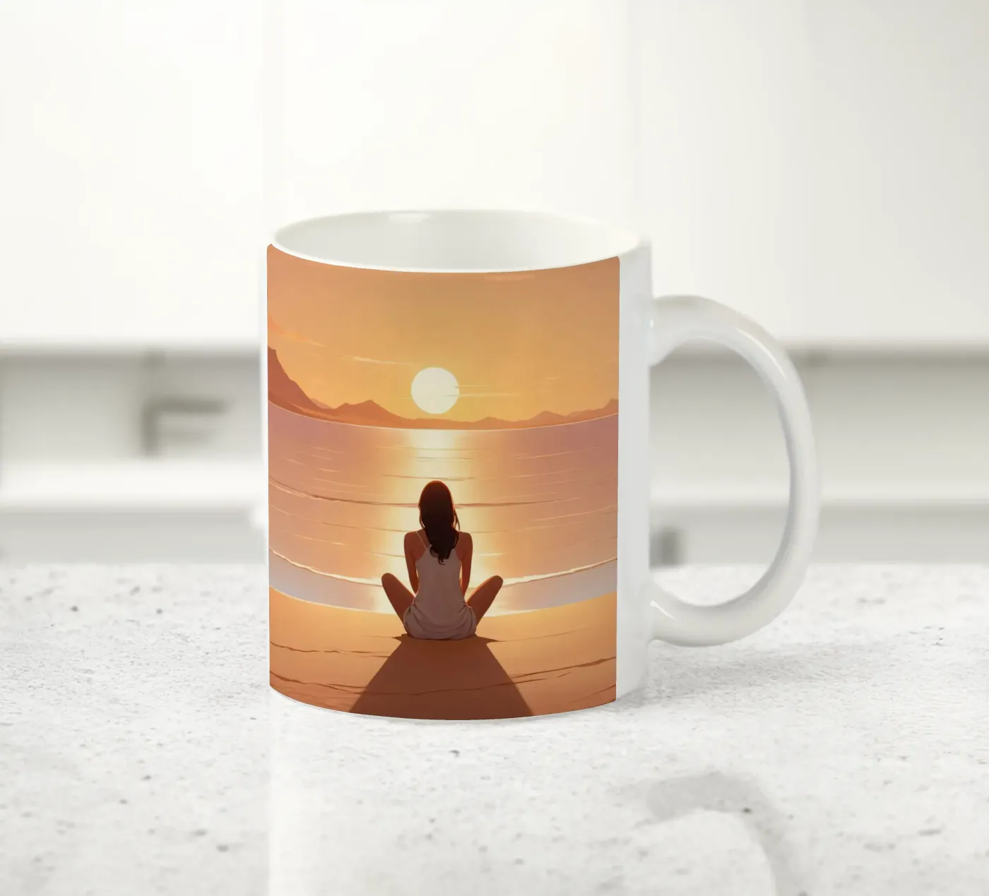 Calma al tramonto tazza in ceramica da Maison Solis