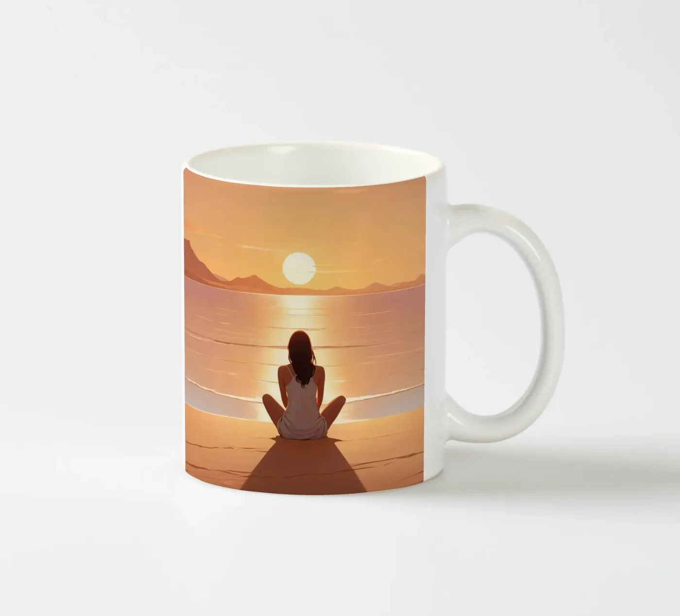 Calma al tramonto tazza in ceramica da Maison Solis