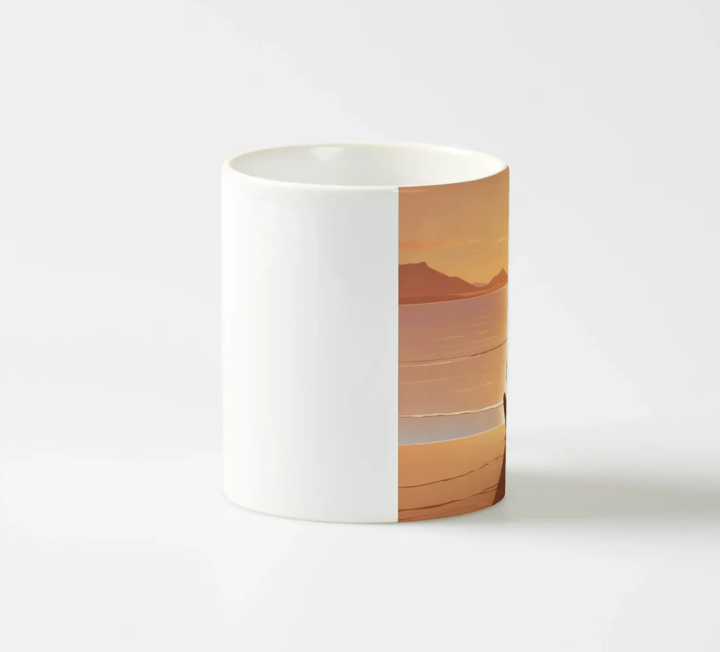 Calma al tramonto tazza in ceramica da Maison Solis