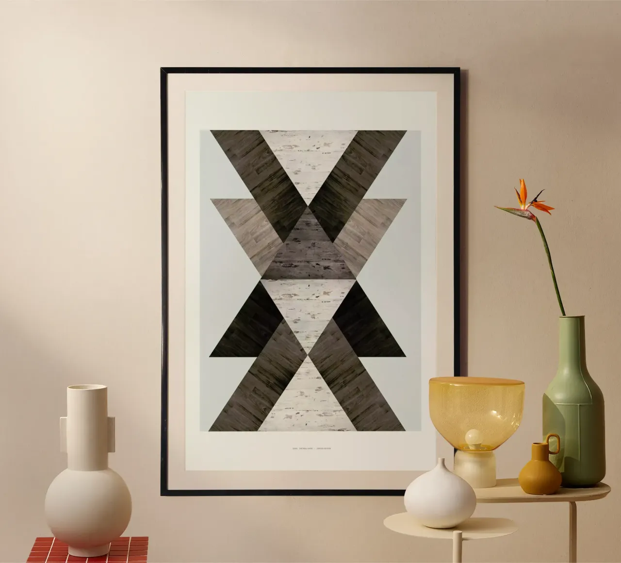 Wood N.2 poster con telaio in legno da The Wall Shop