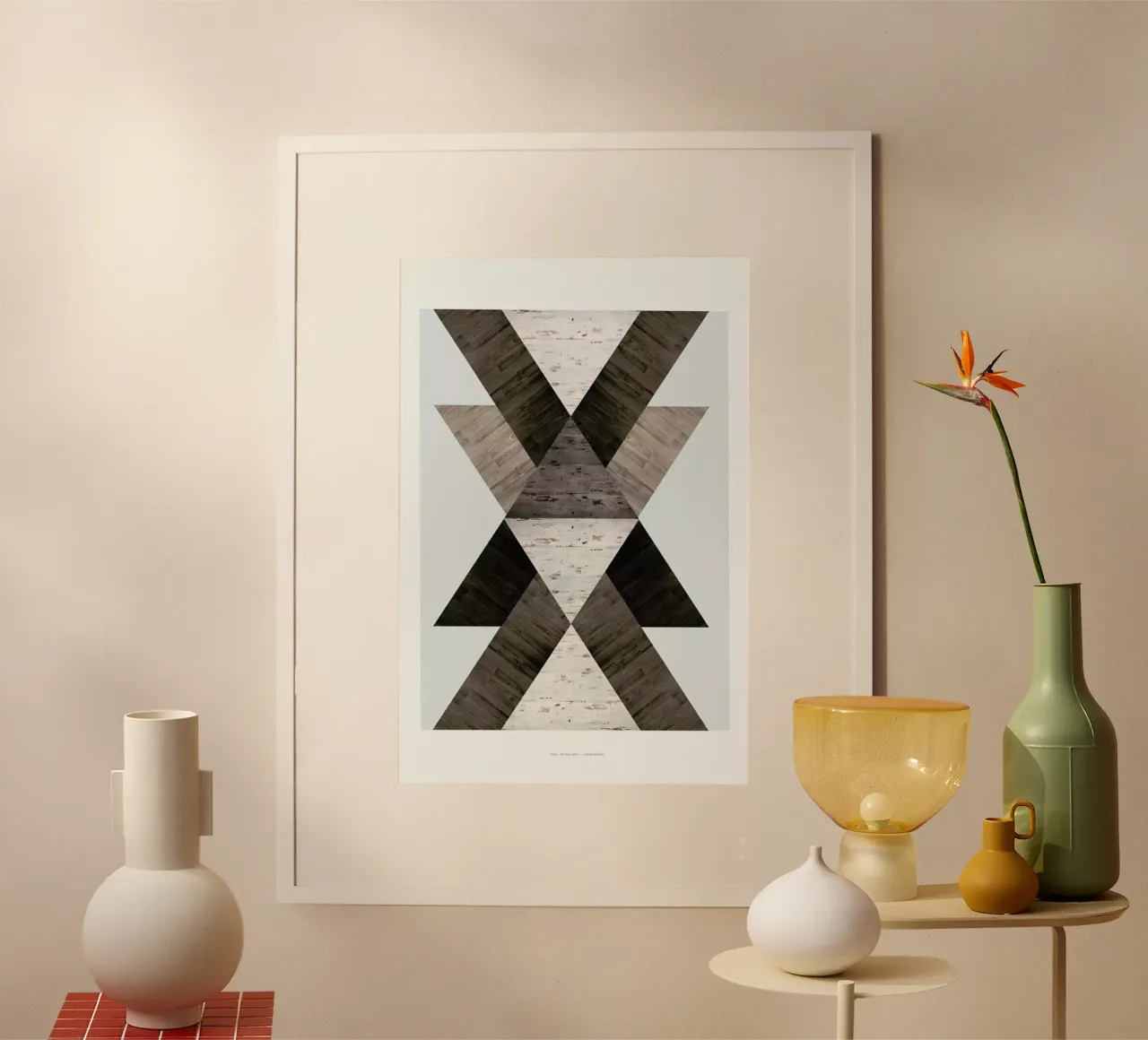 Wood N.2 poster con telaio in legno da The Wall Shop