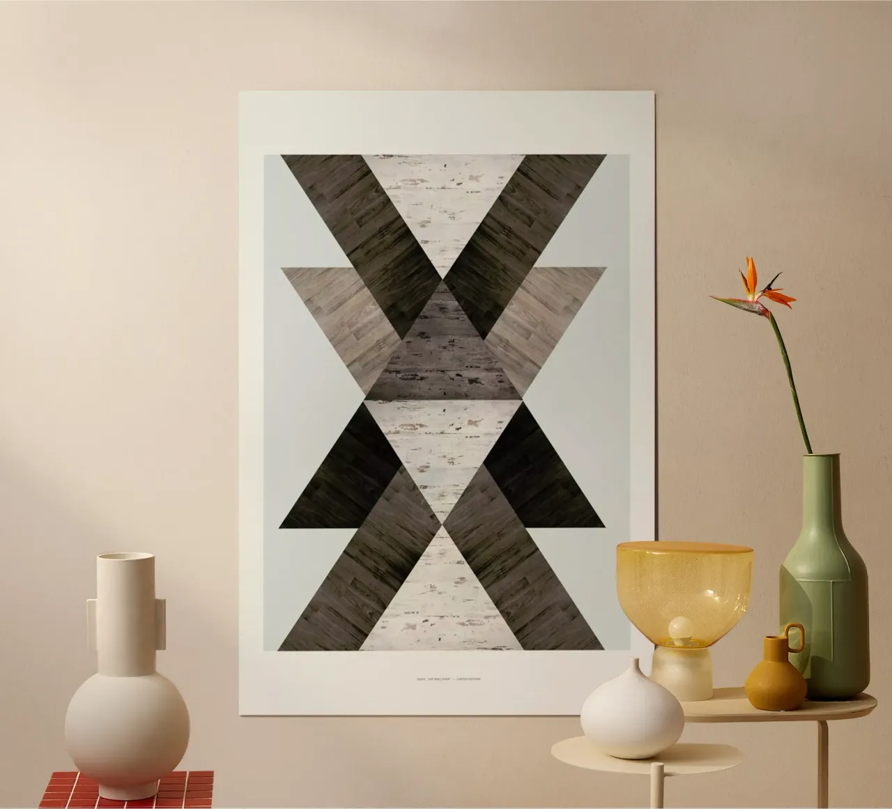 Wood N.2 poster con telaio in legno da The Wall Shop