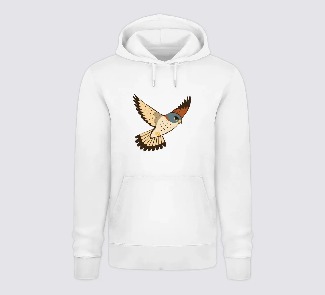 Un gheppio in volo felpa con cappuccio da Bwiser