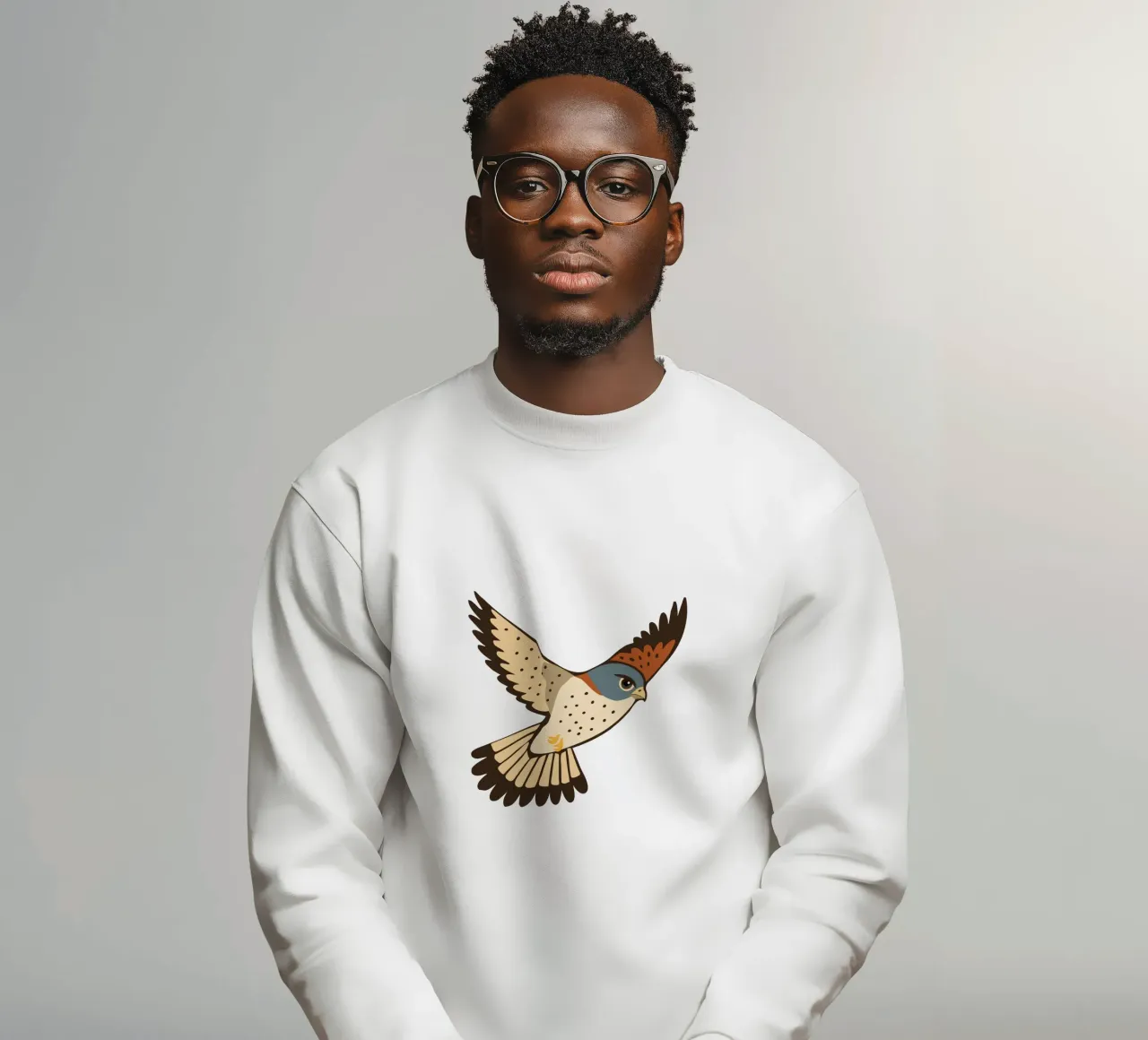 Un gheppio in volo felpa da Bwiser