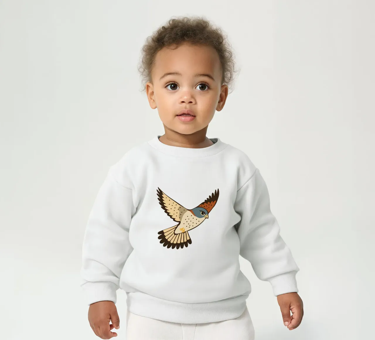 Un gheppio in volo felpa neonato da Bwiser