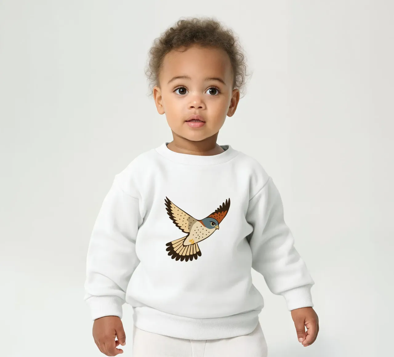 Un gheppio in volo felpa neonato da Bwiser