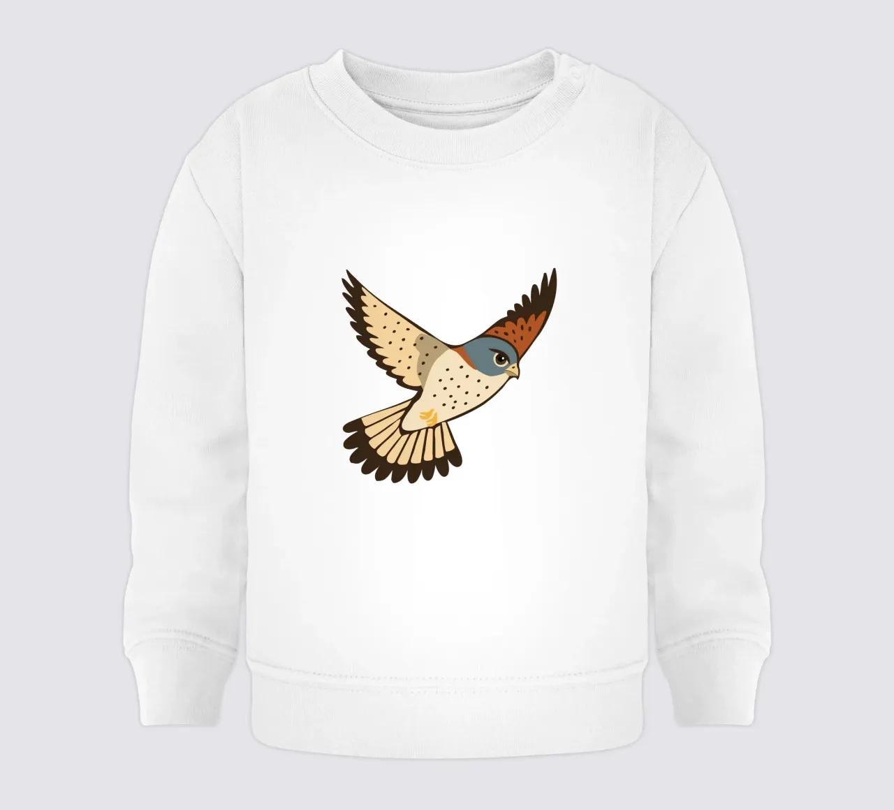 Un gheppio in volo felpa neonato da Bwiser