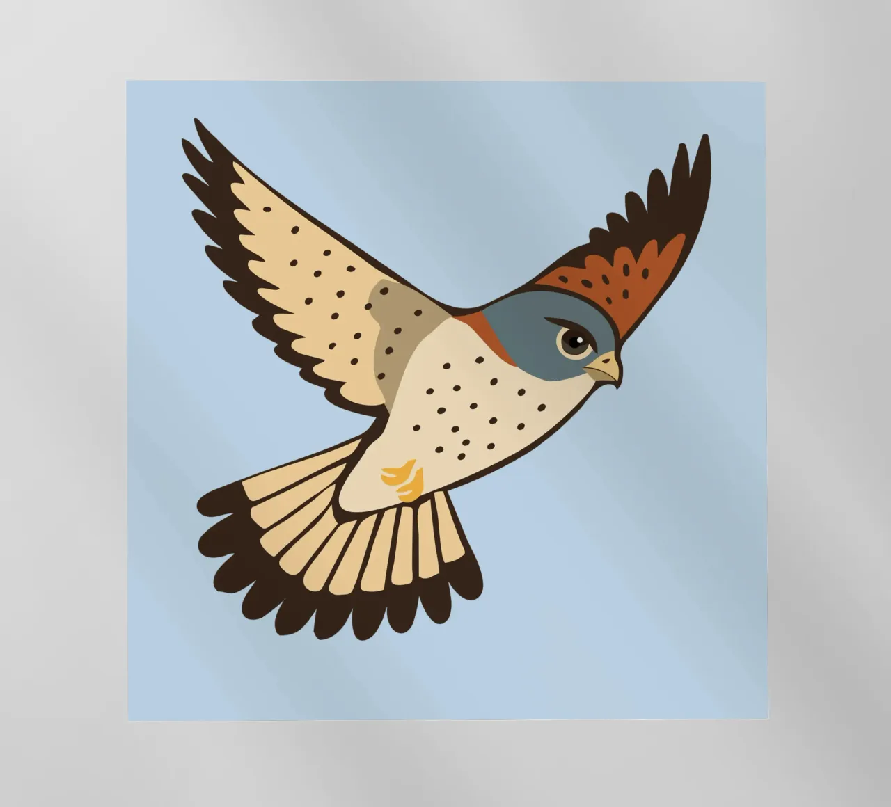 Un gheppio in volo pellicola backlit da Bwiser