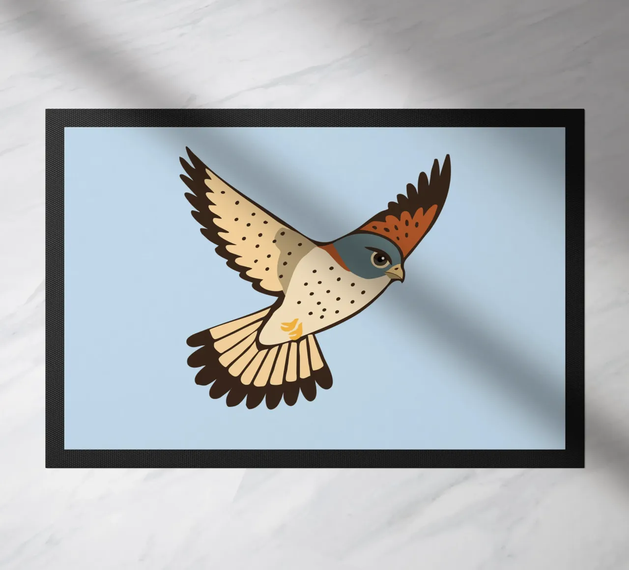 Un gheppio in volo zerbino da Bwiser