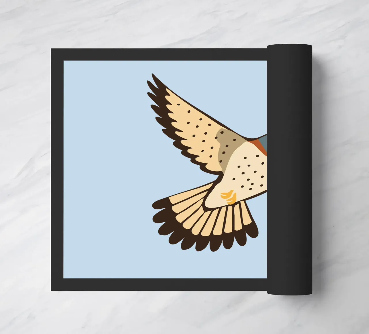 Un gheppio in volo zerbino da Bwiser