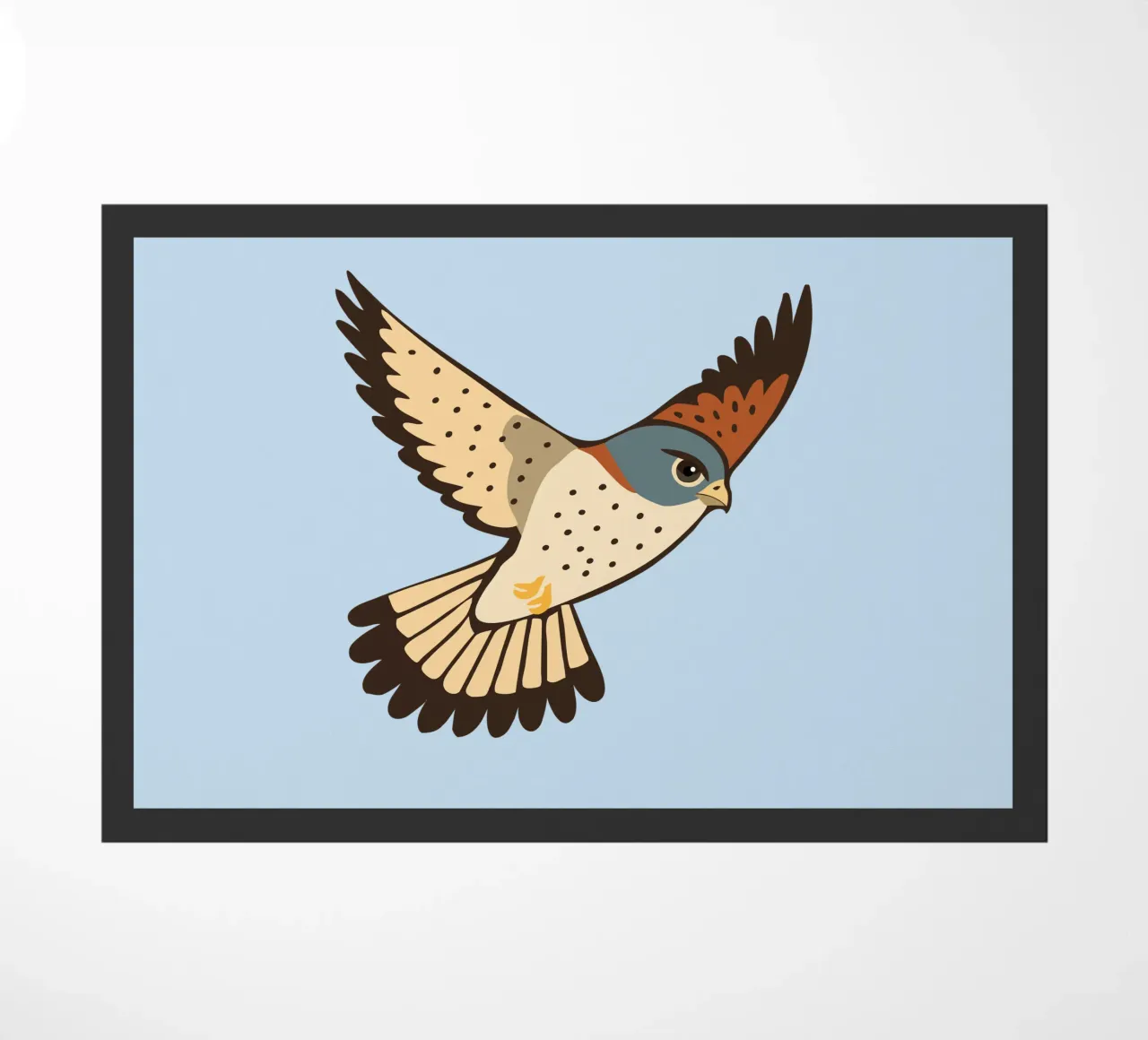 Un gheppio in volo zerbino da Bwiser