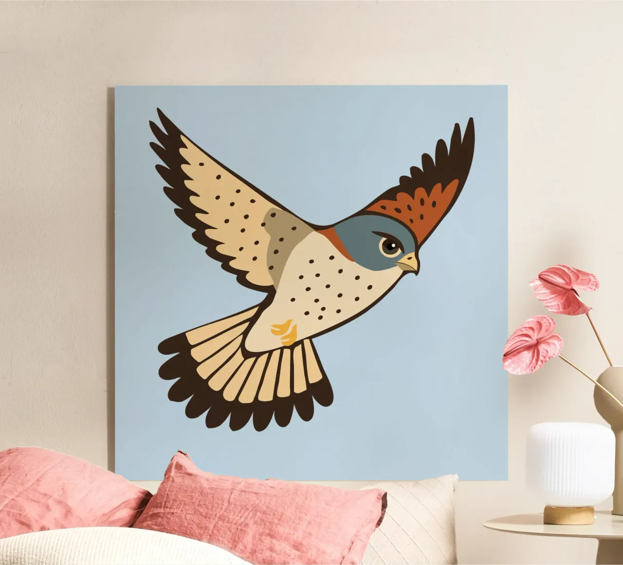 Un gheppio in volo plexiglass da Bwiser