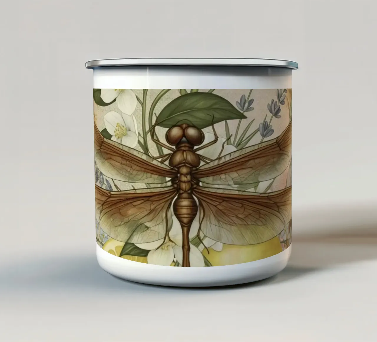 Sogni di libellula tazza in smalto da Andrea Haase Vintage World