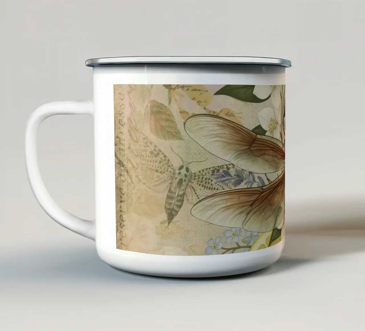 Sogni di libellula tazza in smalto da Andrea Haase Vintage World