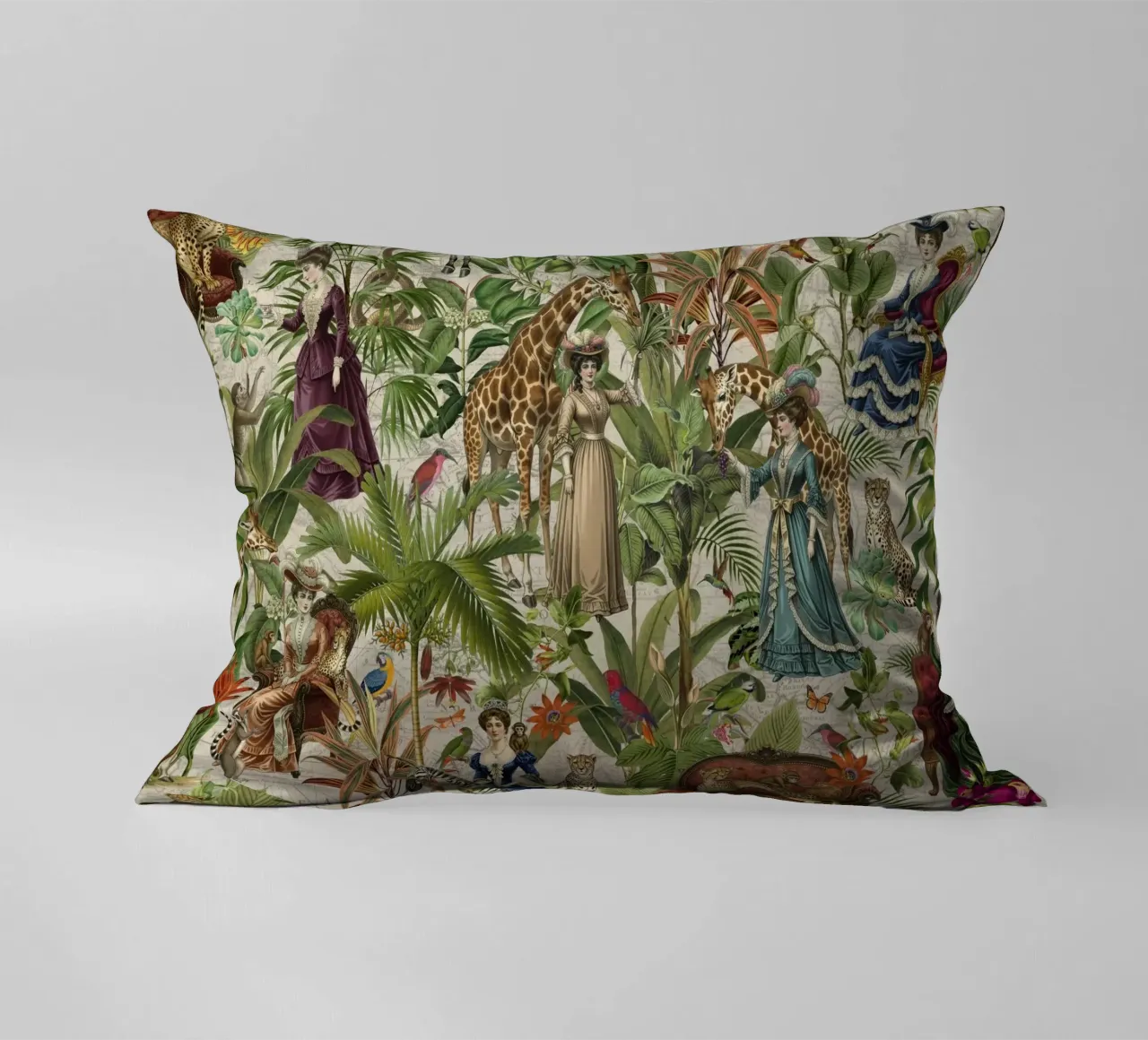 Sogni vittoriani in un regno tropicale cuscino da Andrea Haase Vintage World