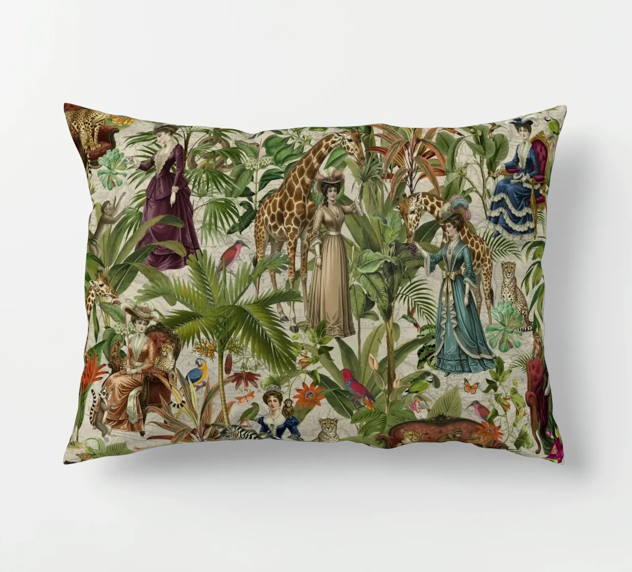 Sogni vittoriani in un regno tropicale cuscino da Andrea Haase Vintage World