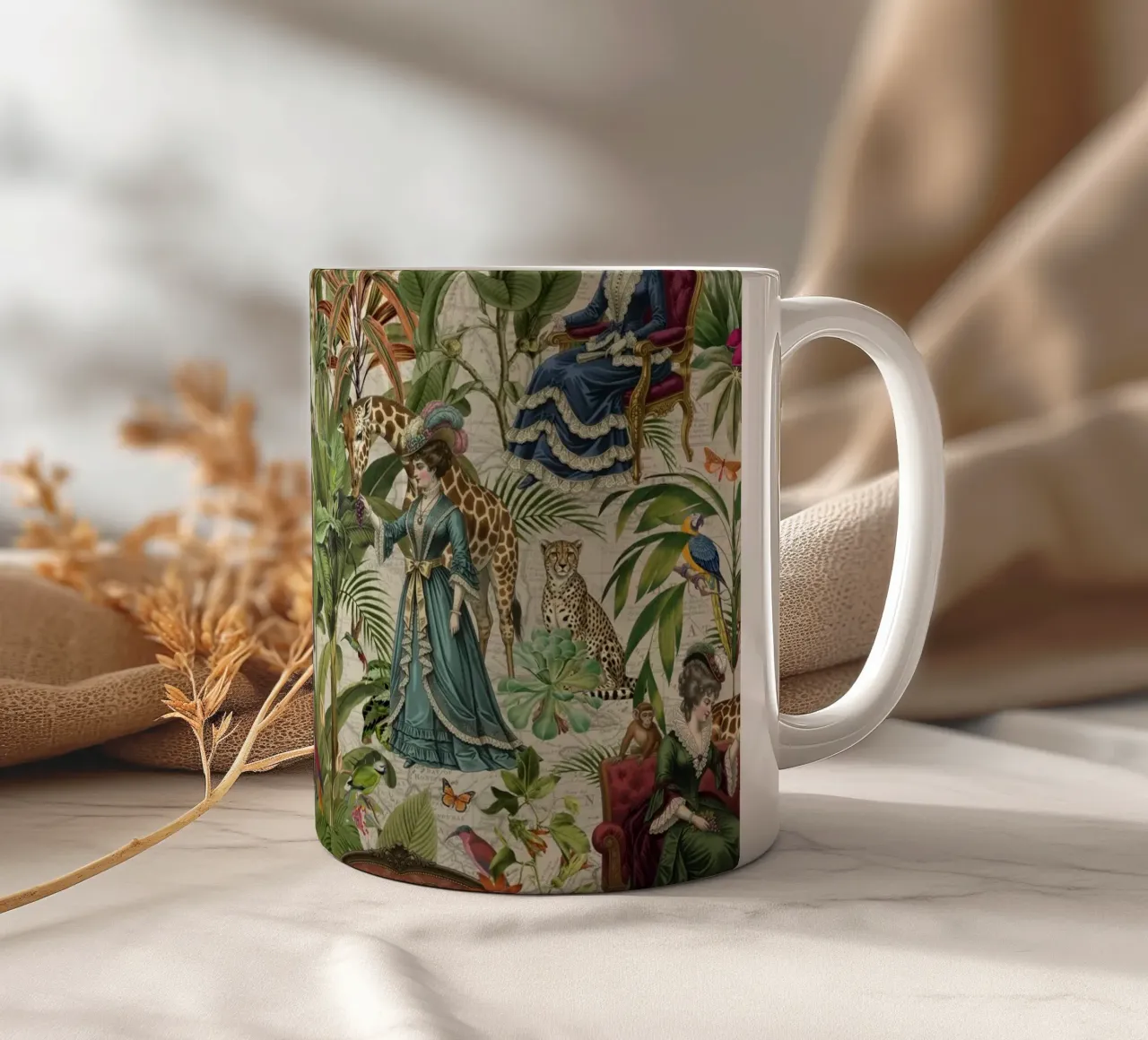 Sogni vittoriani in un regno tropicale tazza in ceramica da Andrea Haase Vintage World