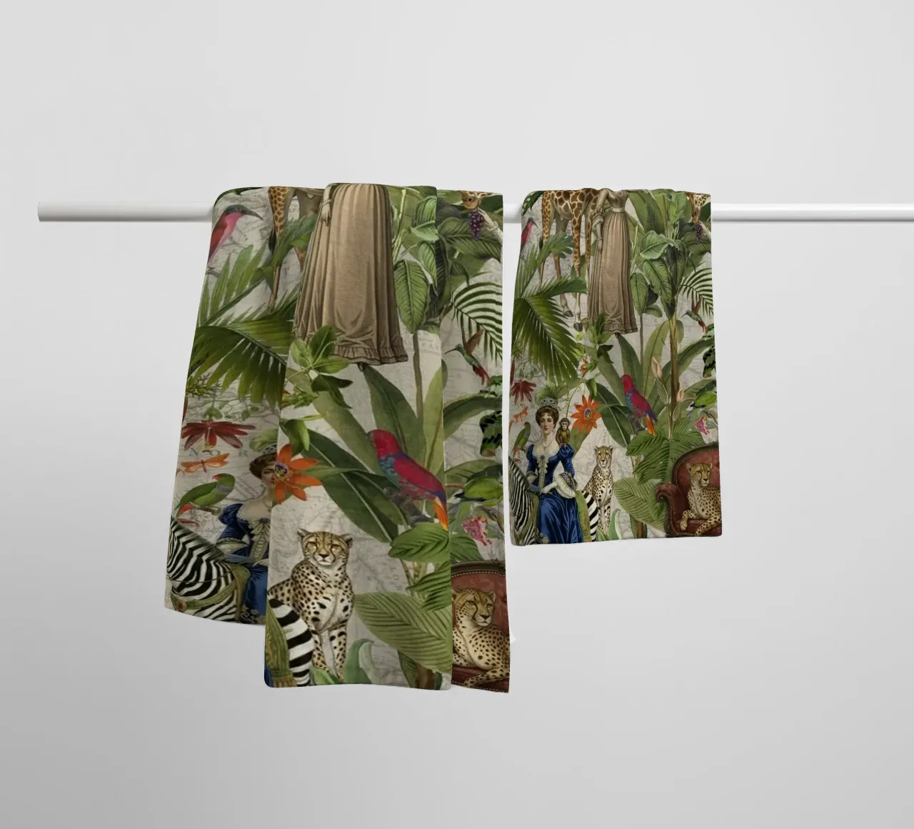 Sogni vittoriani in un regno tropicale asciugamano da bagno da Andrea Haase Vintage World