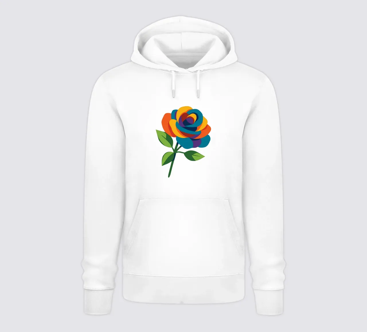 Rosa multicolore felpa con cappuccio da Bwiser