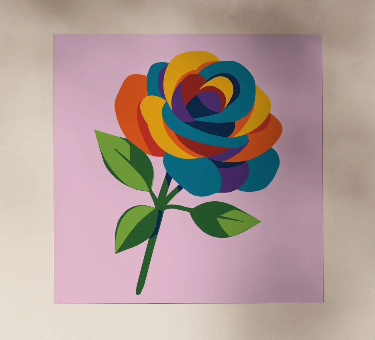 Rosa multicolore pellicola backlit da Bwiser