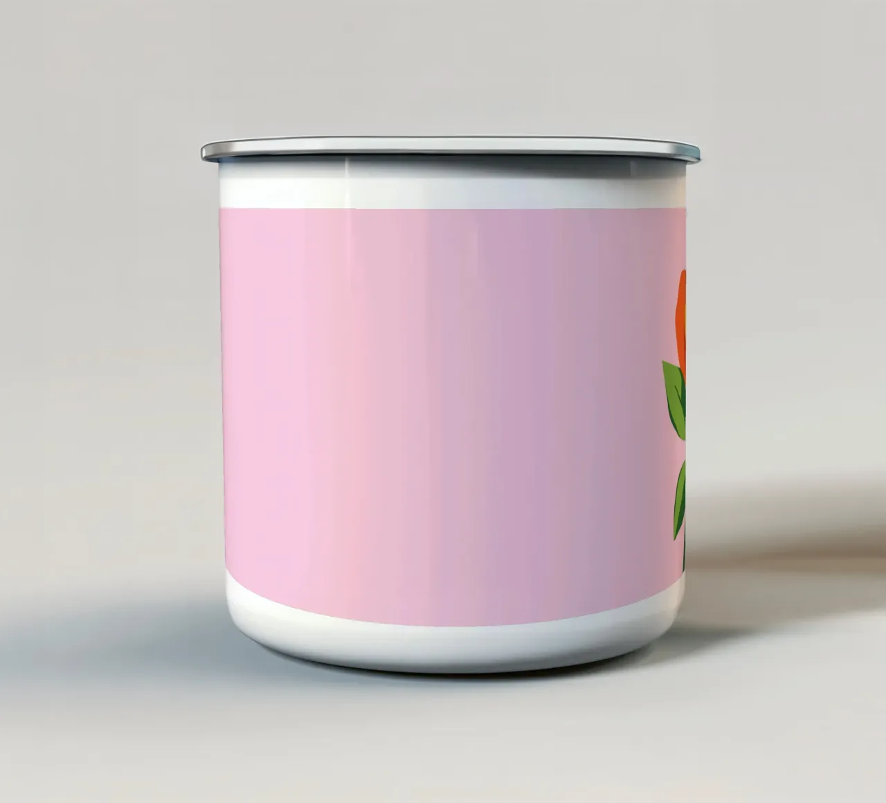 Rosa multicolore tazza in smalto da Bwiser