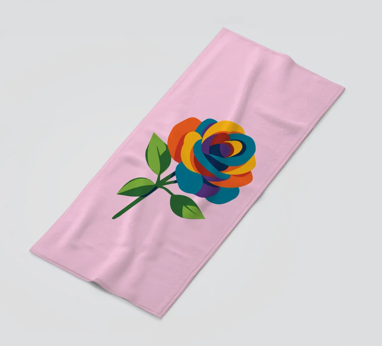 Rosa multicolore telo mare da Bwiser