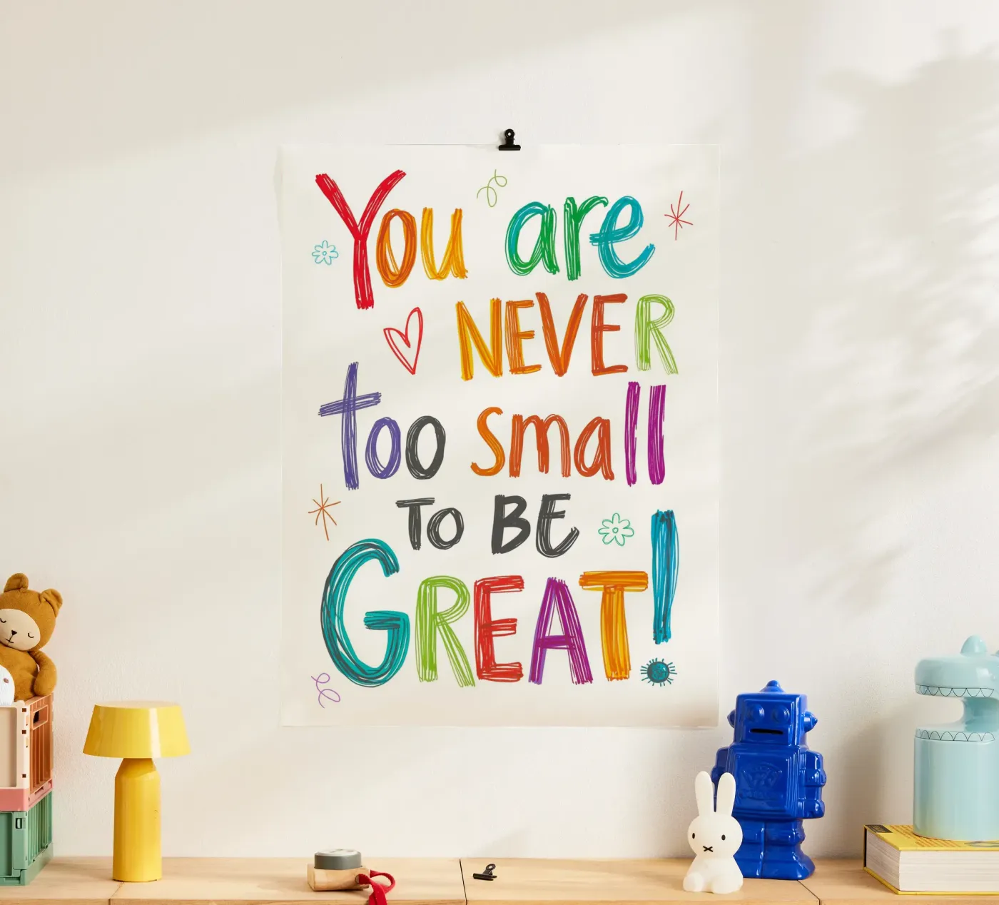 Be great! poster by Ohkimiko