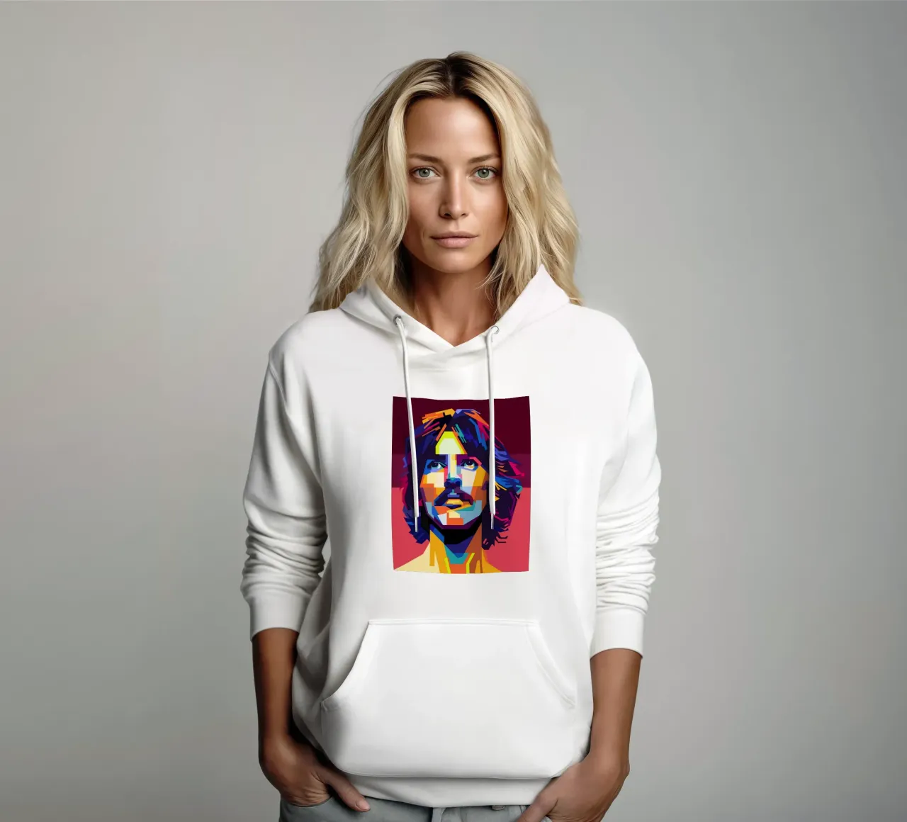 George Harrison Popart WPAP felpa con cappuccio da KP Artwork